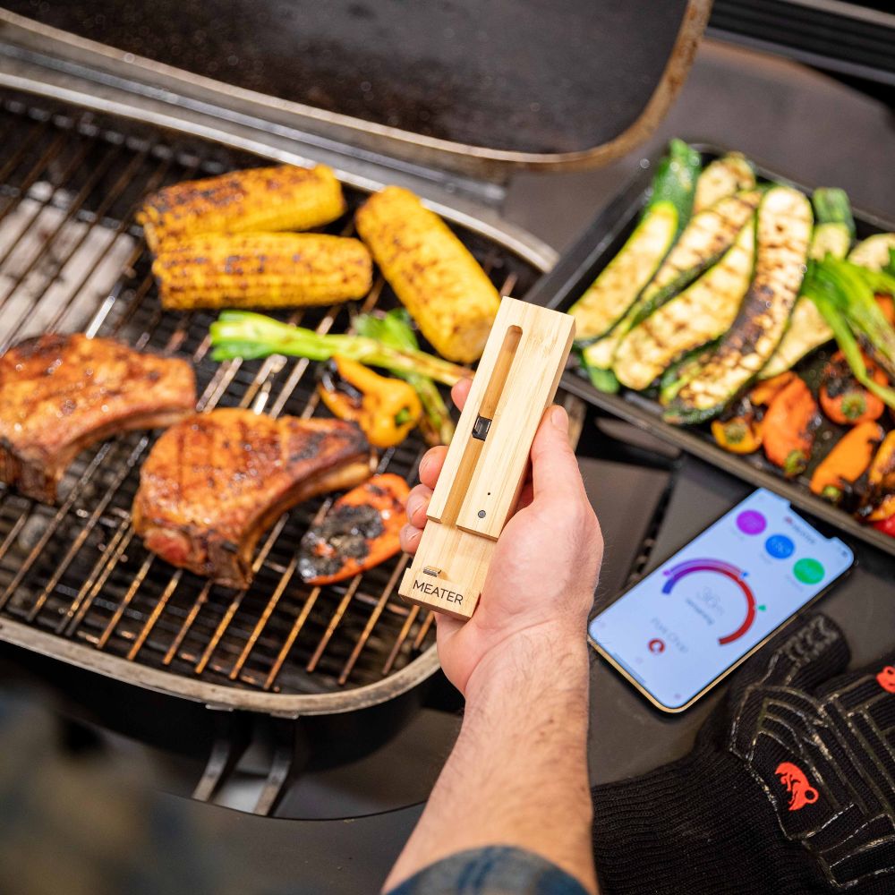 New MEATER+165ft BBQ Long Range Smart Wireless Meat Thermometer, Black