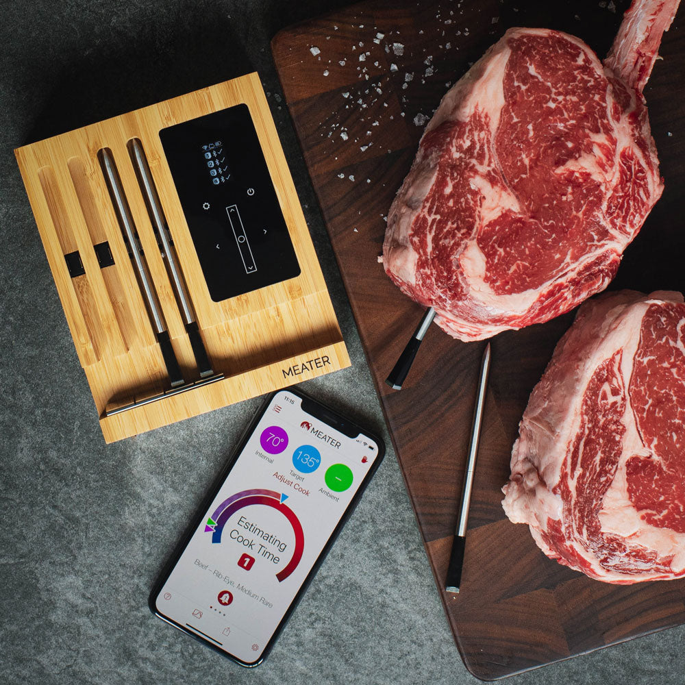 MEATER Block Premium Wireless Smart Meat Thermometer for The Oven Grill Kitchen BBQ Smoker Rotisserie with Bluetooth and WiFi D